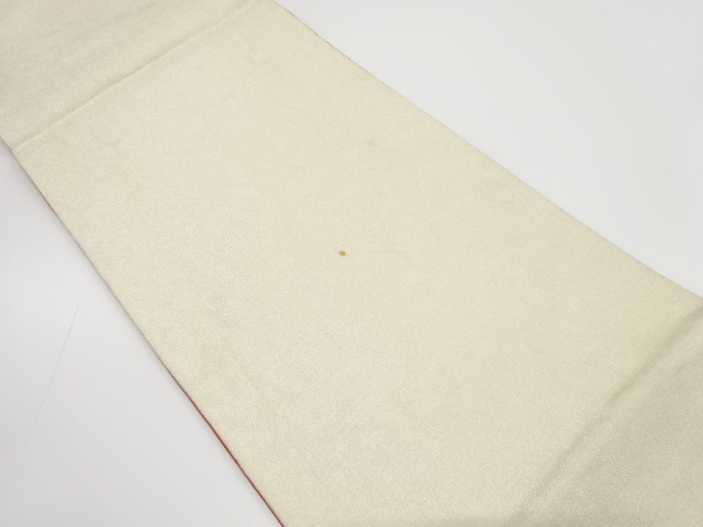 JAPANESE KIMONO / ANTIQUE FUKURO OBI / SILK / WOVEN SEIGAIHA